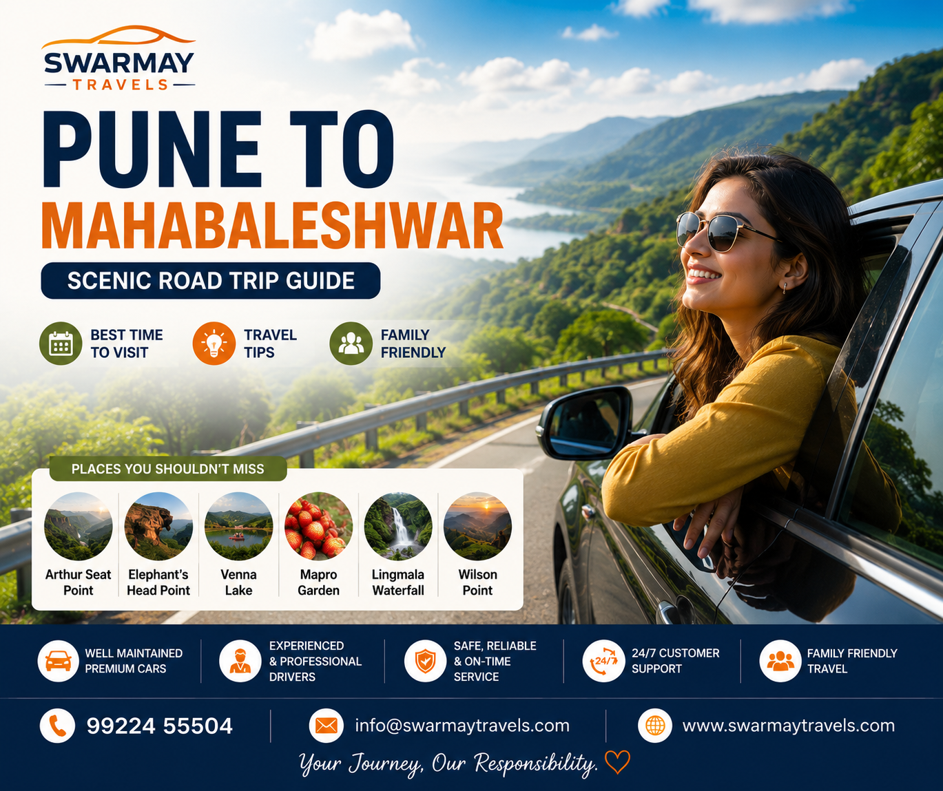 Best Cab Service From Pune to Mahabaleshwar Complete Travel Guide, Best Time to Visit